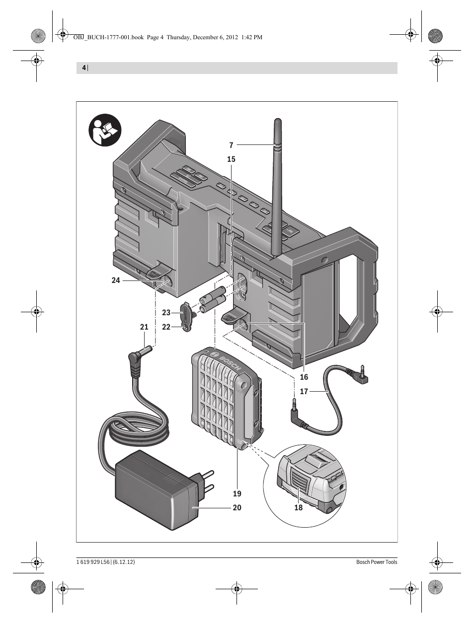Bosch GML SoundBoxx Professional 14,4 V User Manual | Page 4 / 157