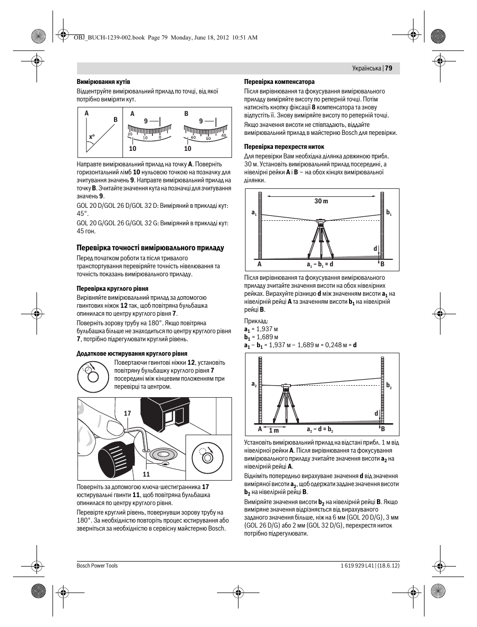 Bosch GOL Professional 20 D User Manual | Page 79 / 144