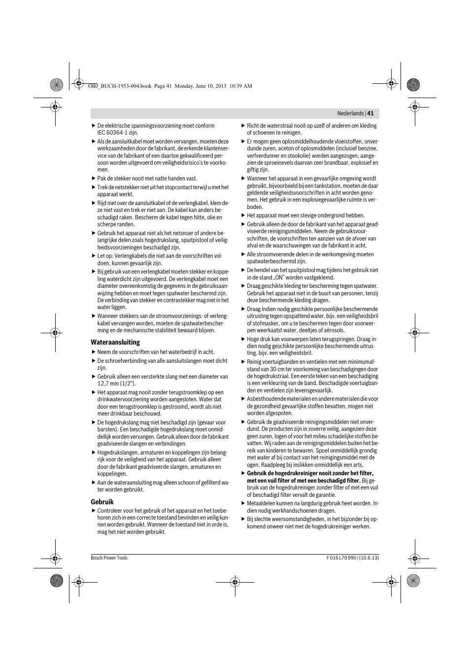 Bosch AQT 35-12 User Manual | Page 41 / 205