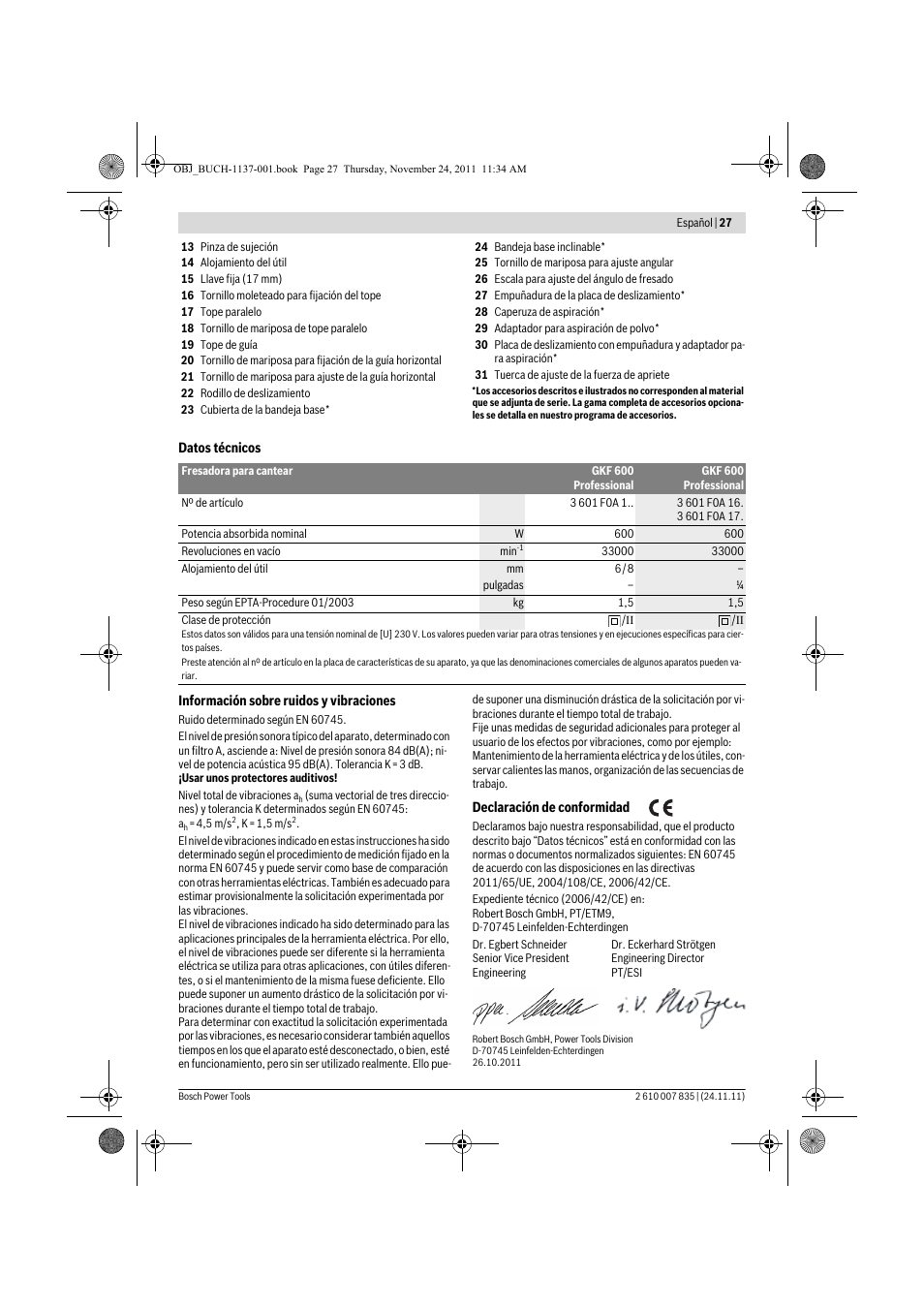 Bosch GKF 600 Professional User Manual | Page 27 / 178