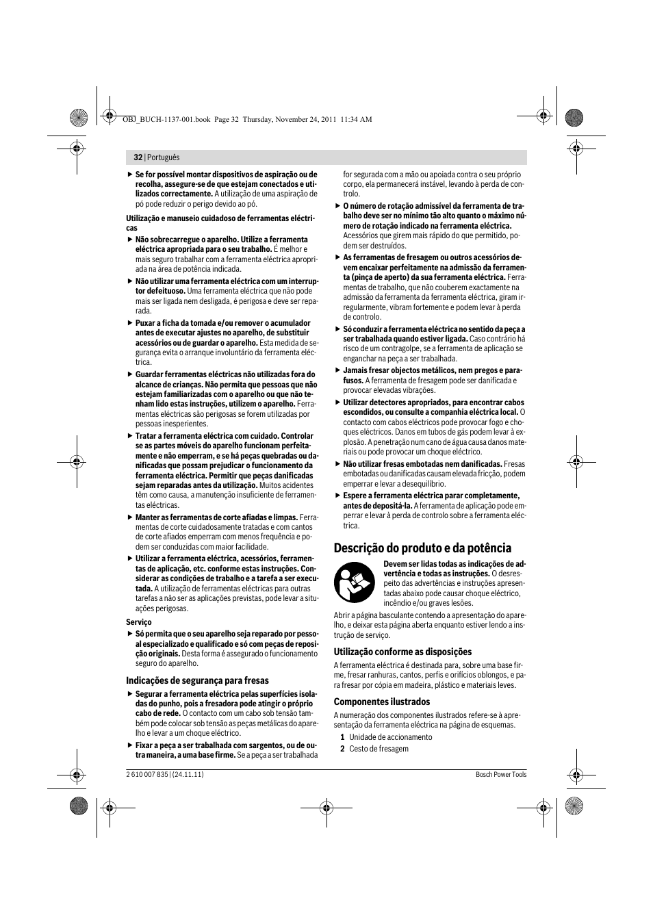 Descrição do produto e da potência | Bosch GKF 600 Professional User Manual | Page 32 / 178
