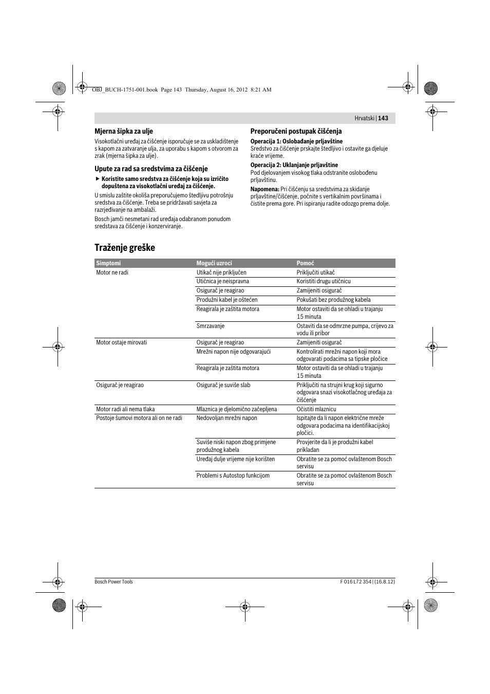 Traženje greške | Bosch GHP 5-13 C User Manual | Page 143 / 178