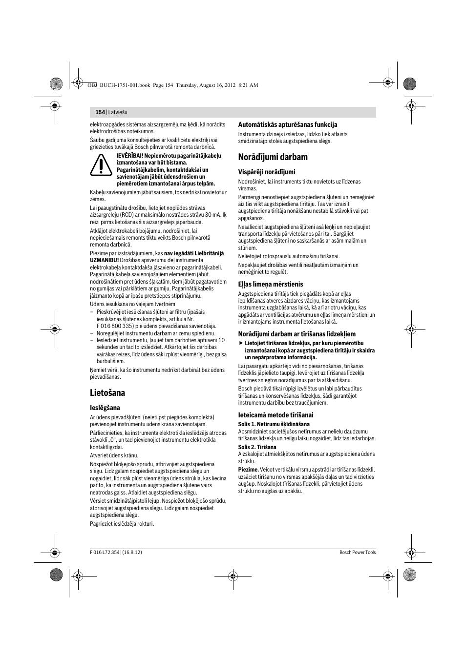 Lietošana, Norādījumi darbam | Bosch GHP 5-13 C User Manual | Page 154 / 178