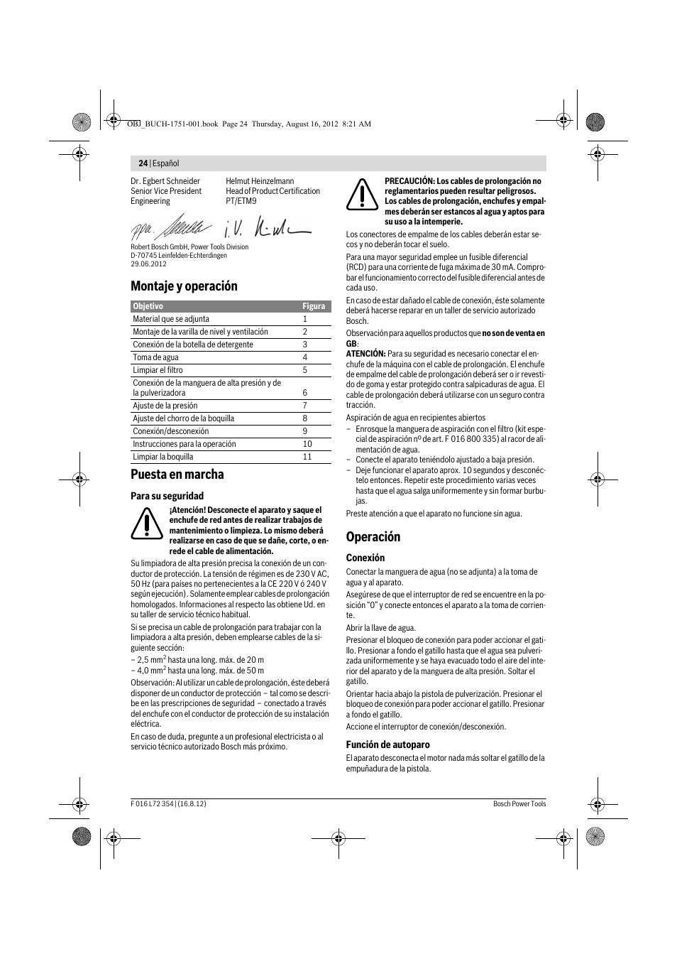Montaje y operación puesta en marcha, Operación | Bosch GHP 5-13 C User Manual | Page 24 / 178