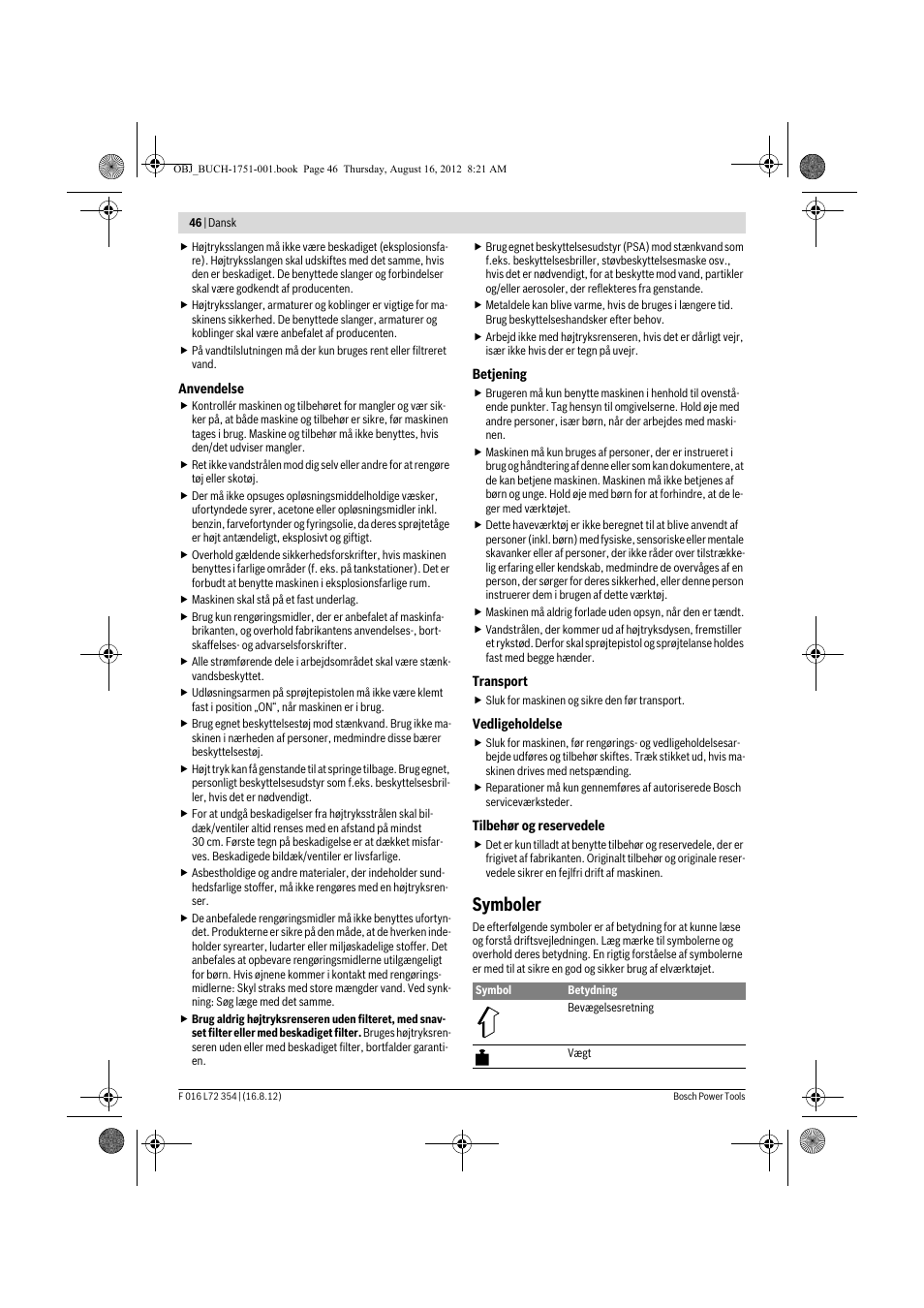 Symboler | Bosch GHP 5-13 C User Manual | Page 46 / 178