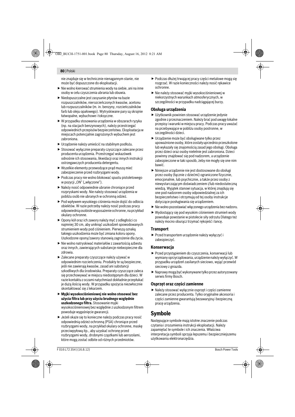 Symbole | Bosch GHP 5-13 C User Manual | Page 80 / 178