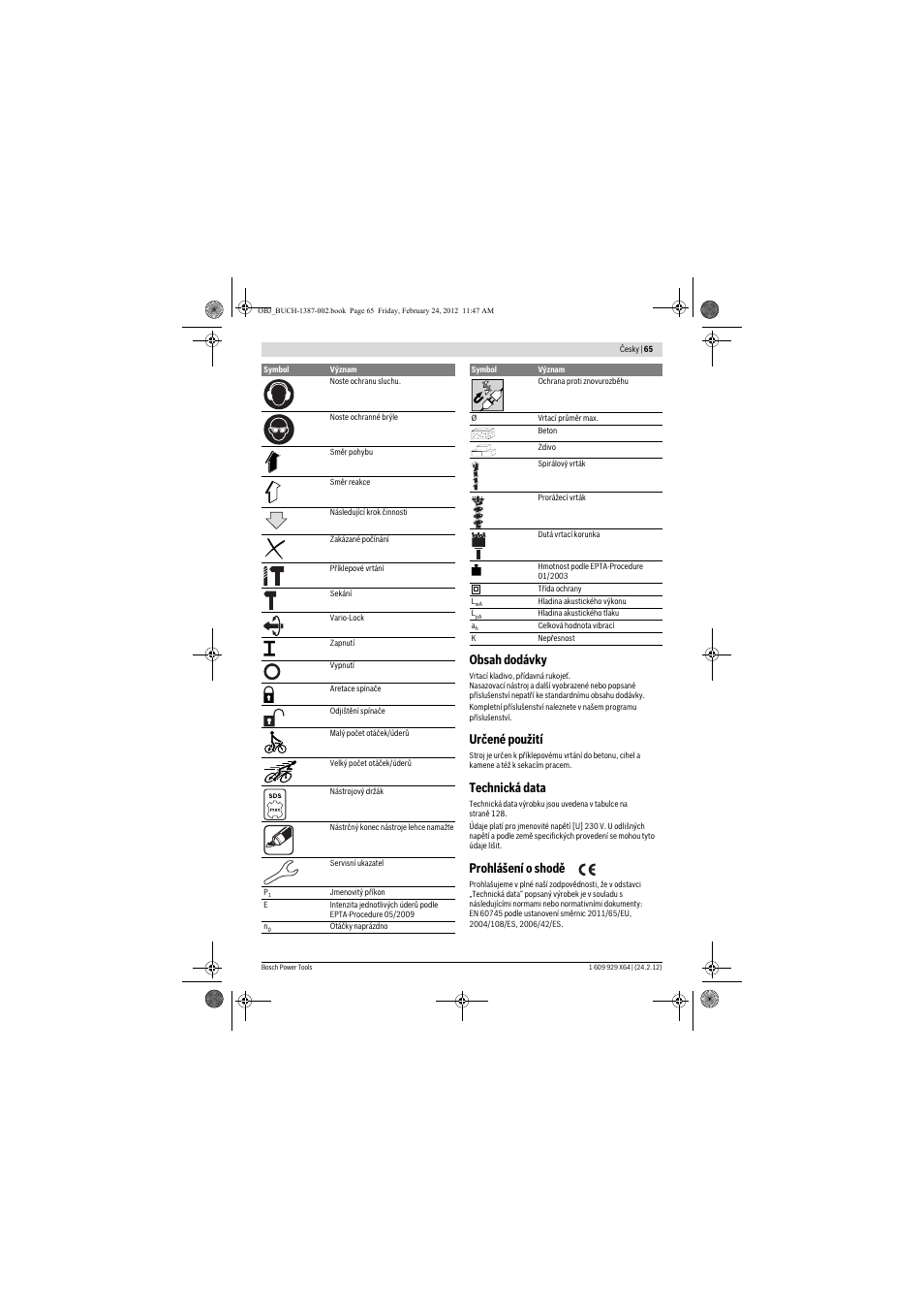 Bosch GBH 8-45 DV Professional User Manual | Page 65 / 132