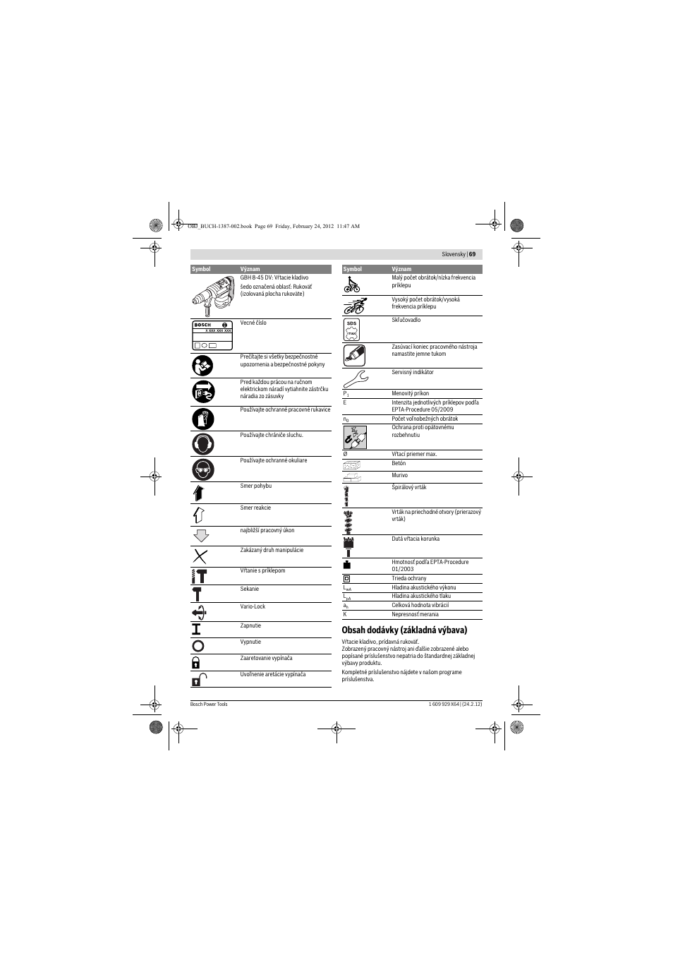 Bosch GBH 8-45 DV Professional User Manual | Page 69 / 132