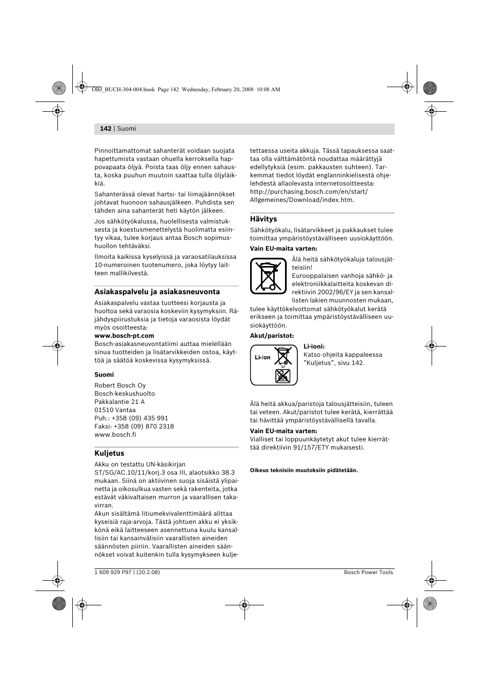 Bosch GKS 36 V-LI Professional User Manual | Page 142 / 349