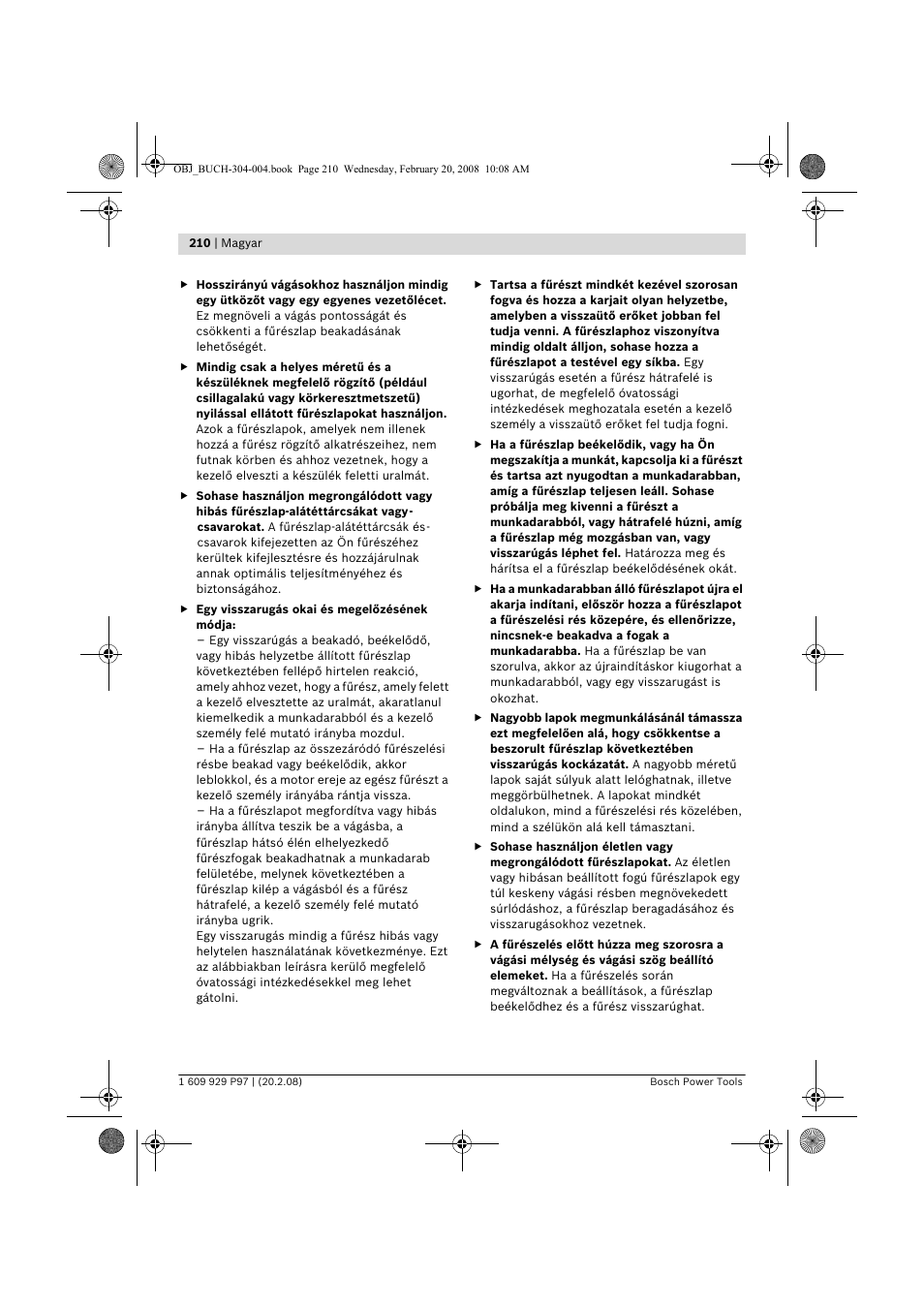 Bosch GKS 36 V-LI Professional User Manual | Page 210 / 349