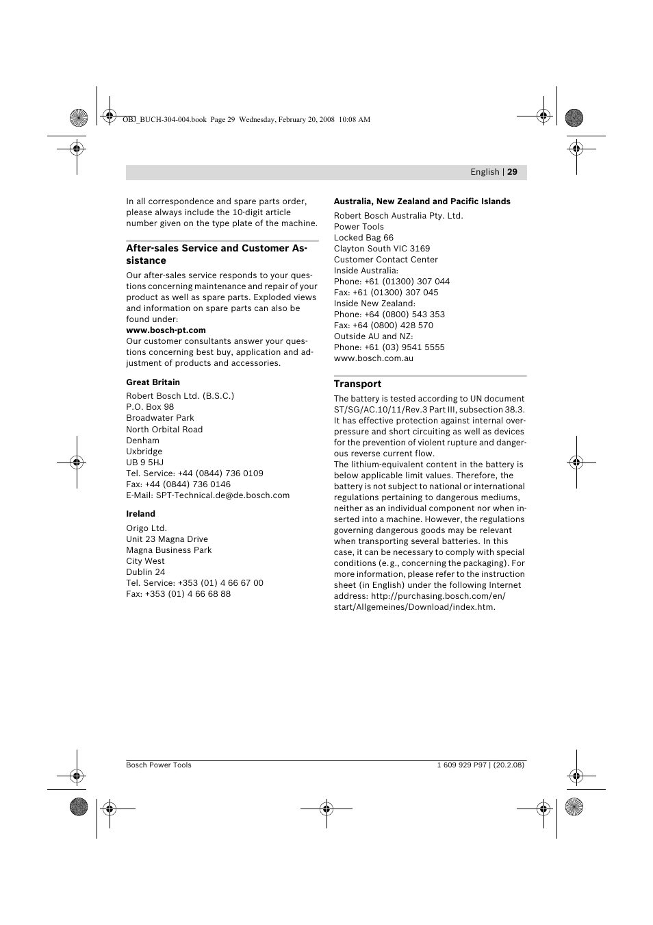 Bosch GKS 36 V-LI Professional User Manual | Page 29 / 349