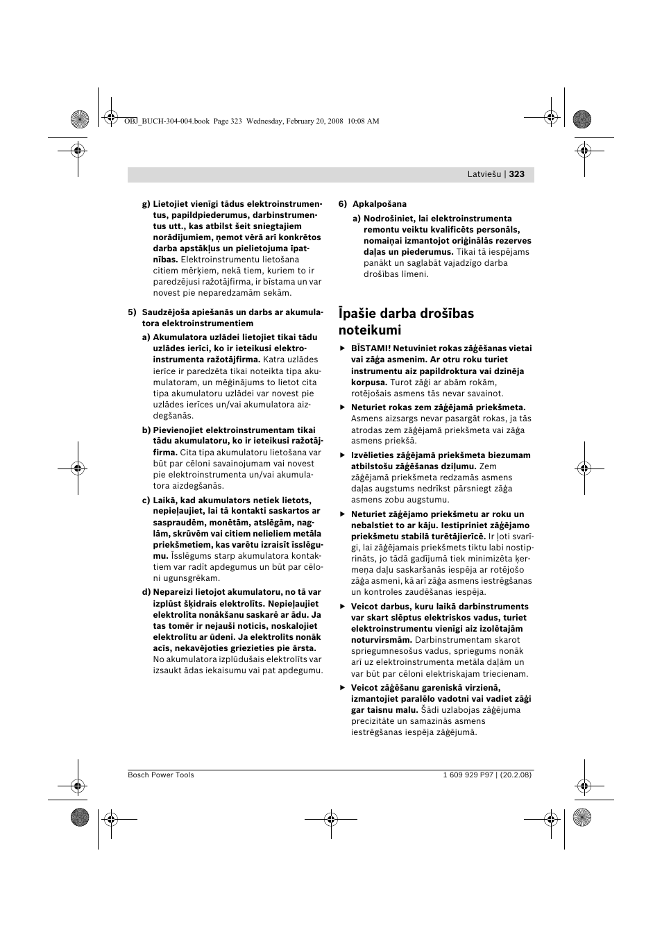 Bosch GKS 36 V-LI Professional User Manual | Page 323 / 349