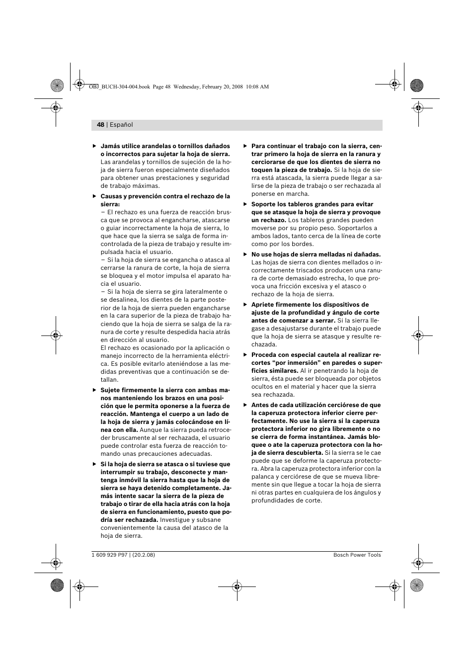 Bosch GKS 36 V-LI Professional User Manual | Page 48 / 349
