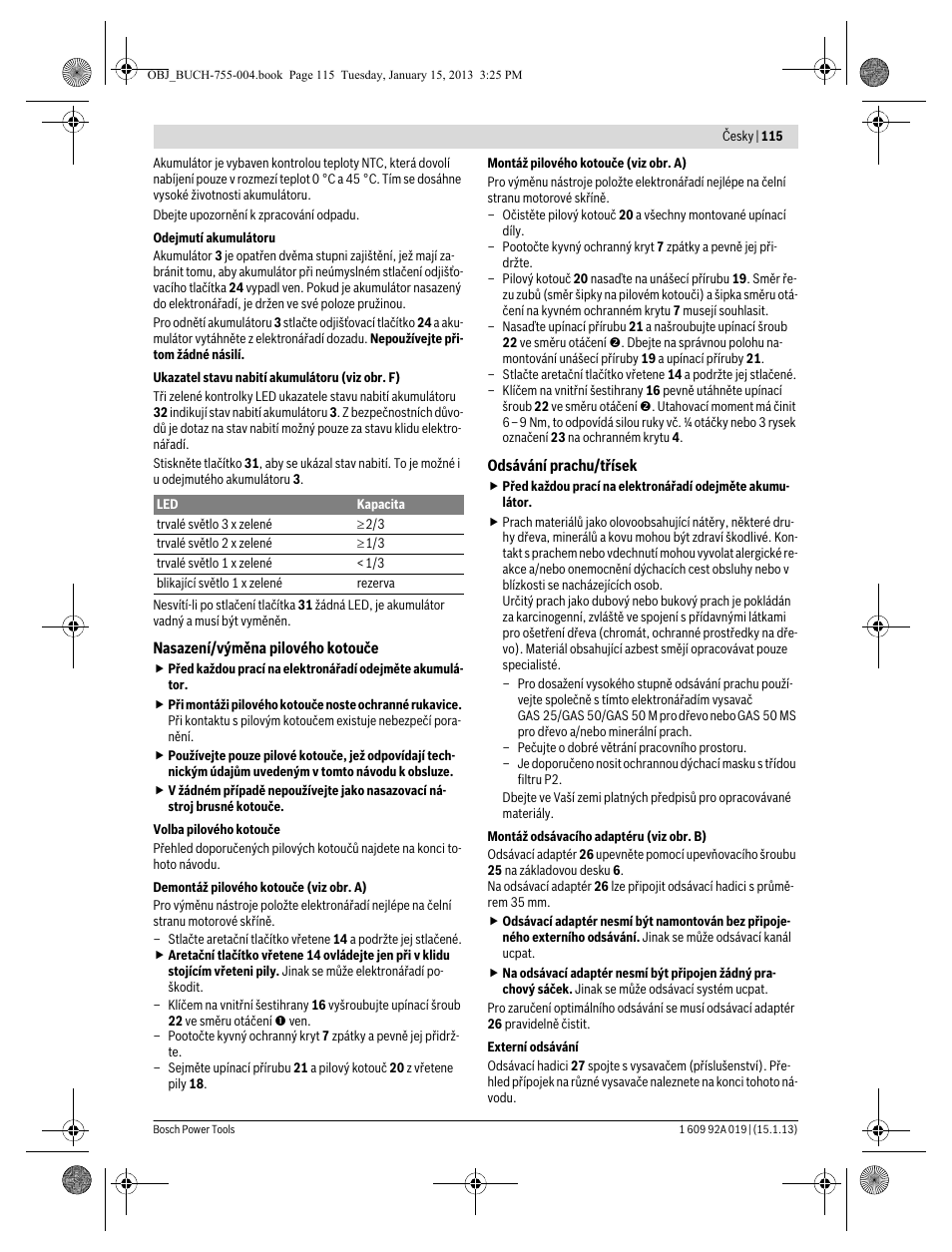 Bosch GKS 18 V-LI Professional User Manual | Page 115 / 224