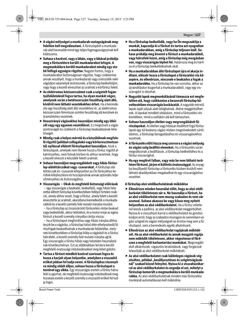 Bosch GKS 18 V-LI Professional User Manual | Page 127 / 224