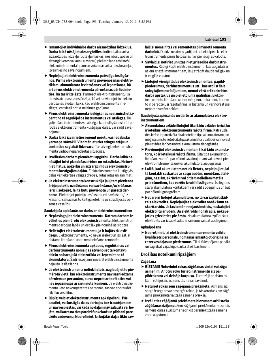 Bosch GKS 18 V-LI Professional User Manual | Page 193 / 224