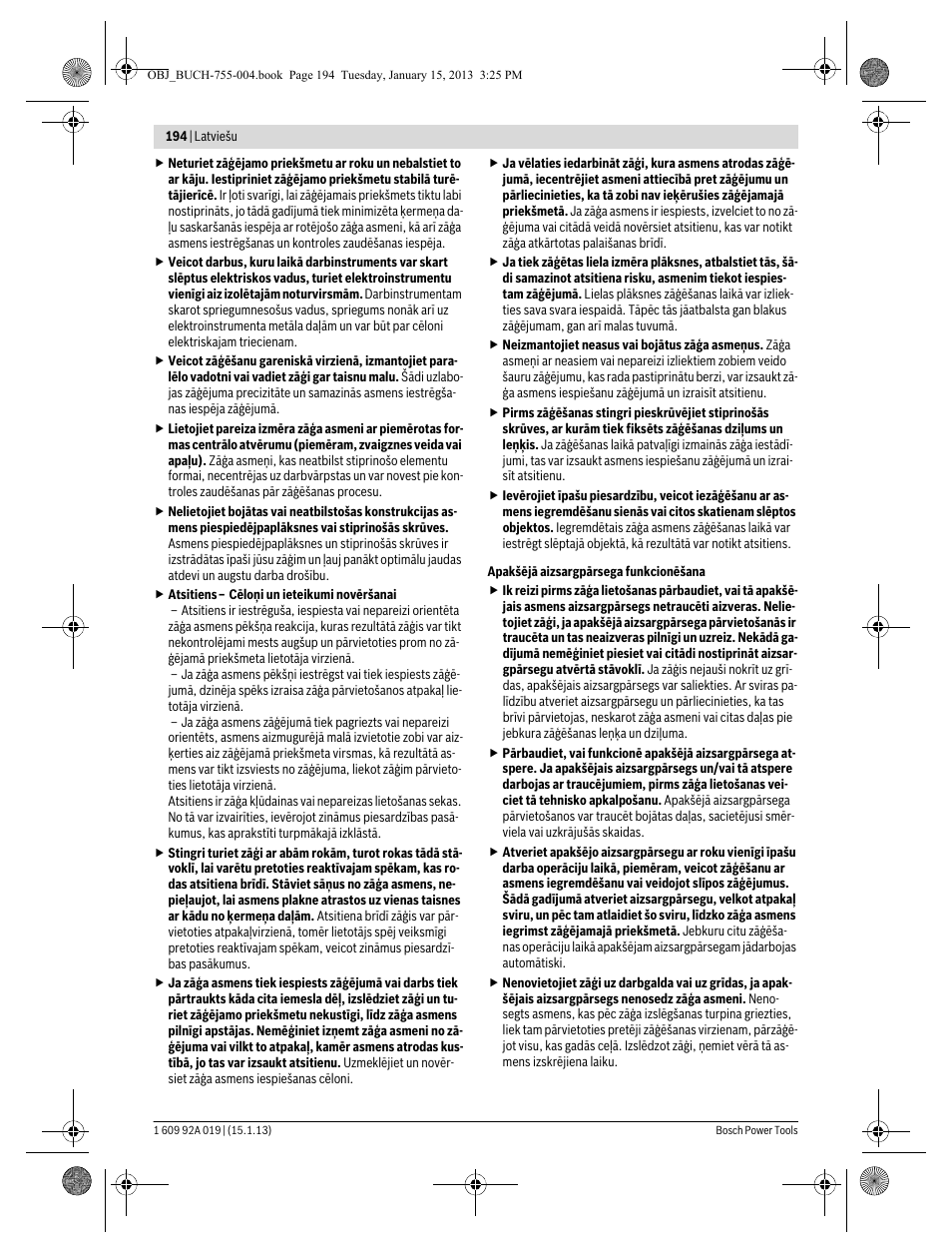 Bosch GKS 18 V-LI Professional User Manual | Page 194 / 224