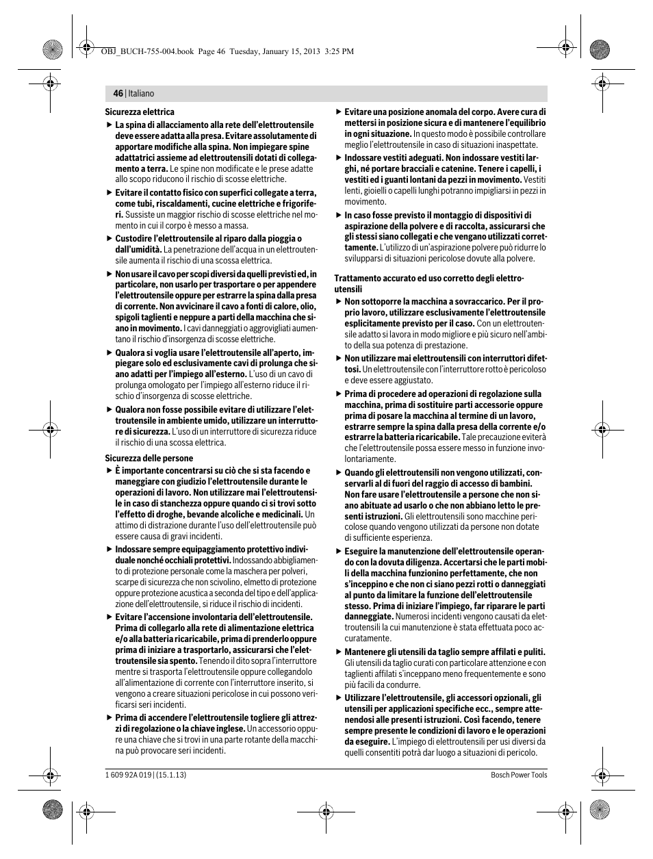 Bosch GKS 18 V-LI Professional User Manual | Page 46 / 224