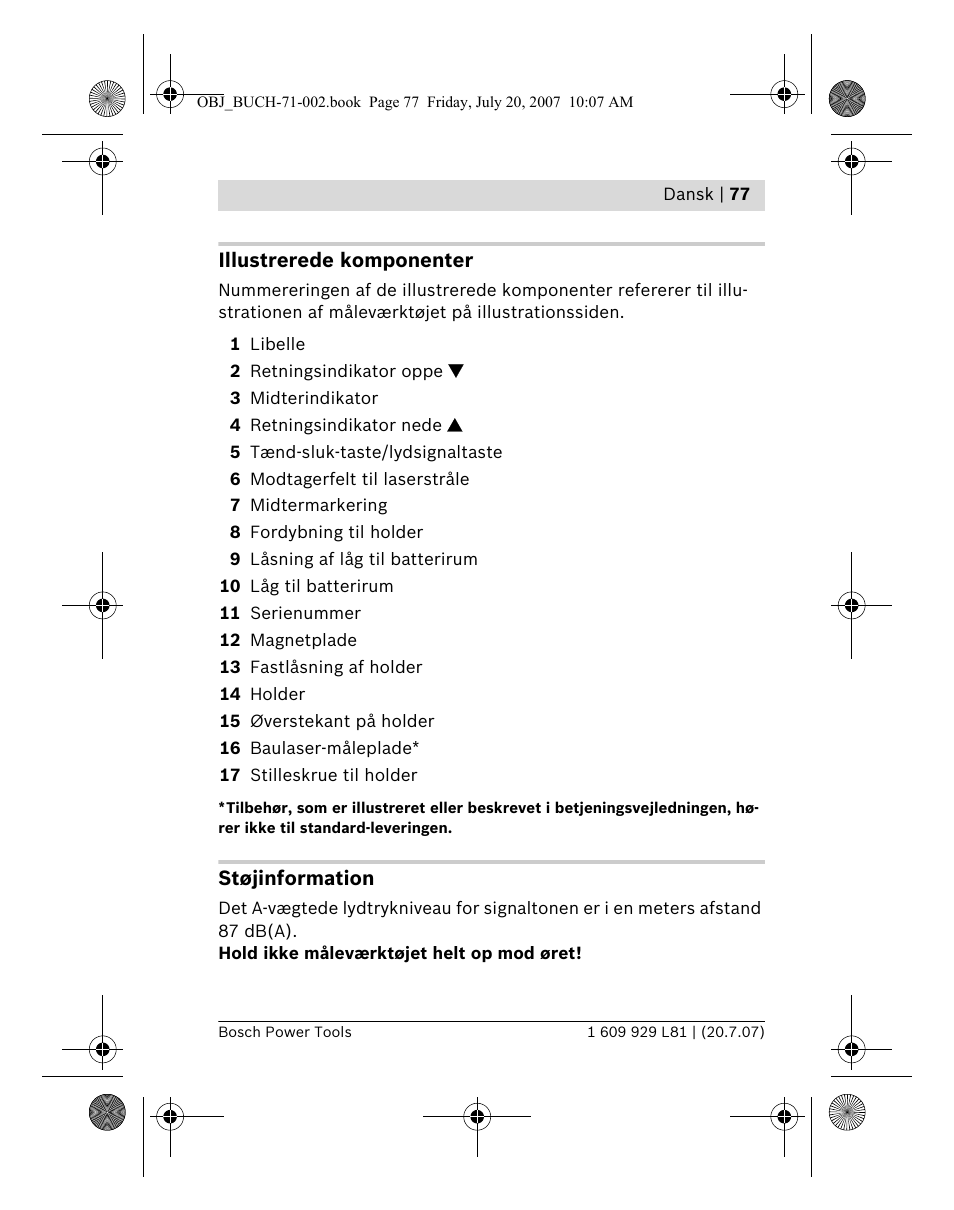 Bosch BLE 200 Professional User Manual | Page 77 / 267