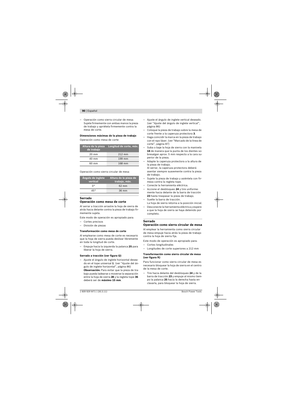 Bosch PPS 7S User Manual | Page 90 / 537