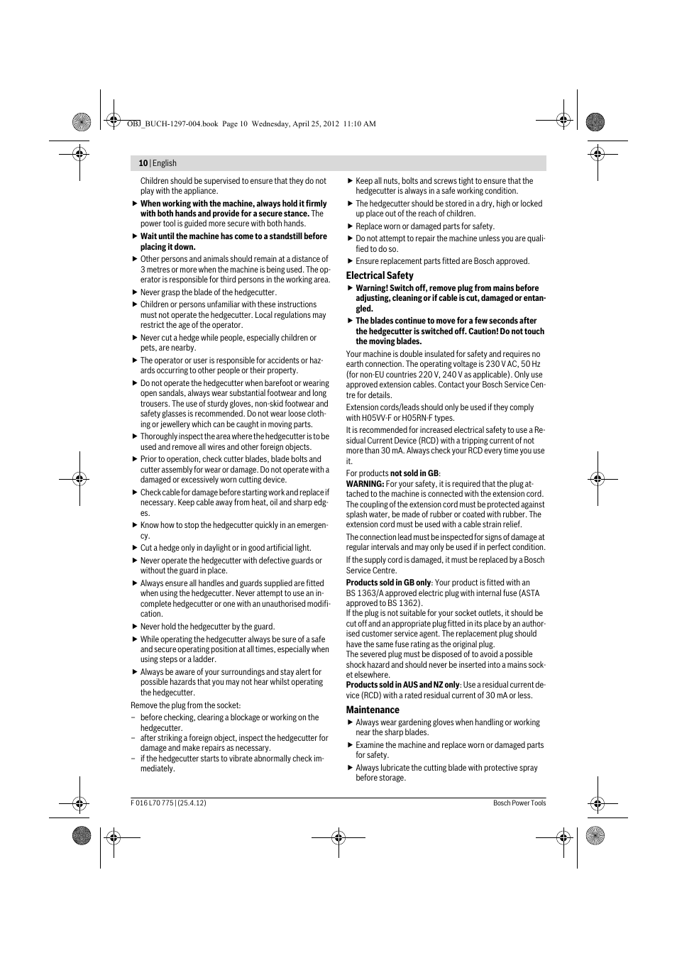 Bosch AHS 45-16 User Manual | Page 10 / 144