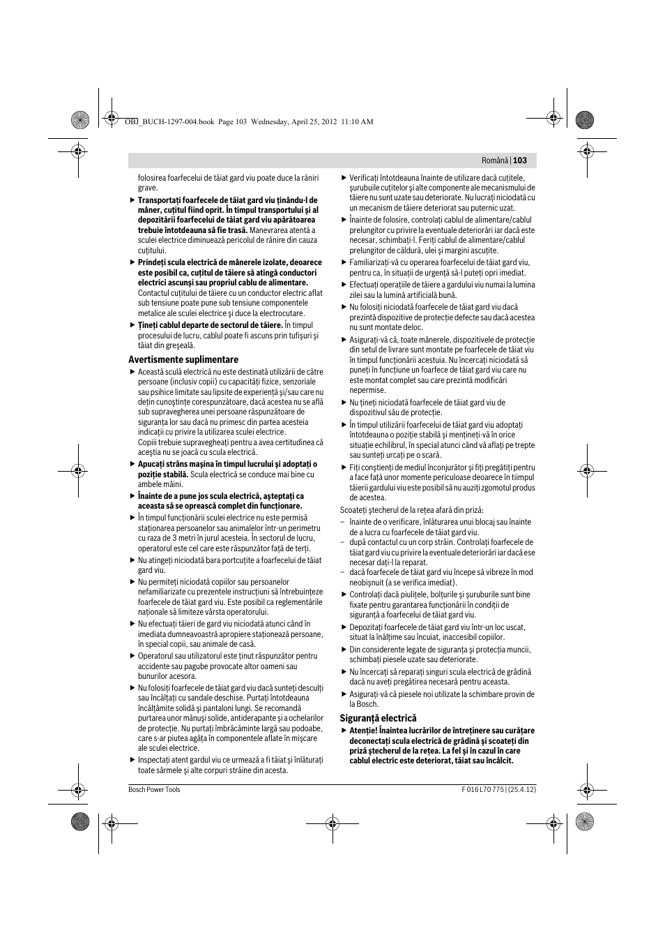 Bosch AHS 45-16 User Manual | Page 103 / 144