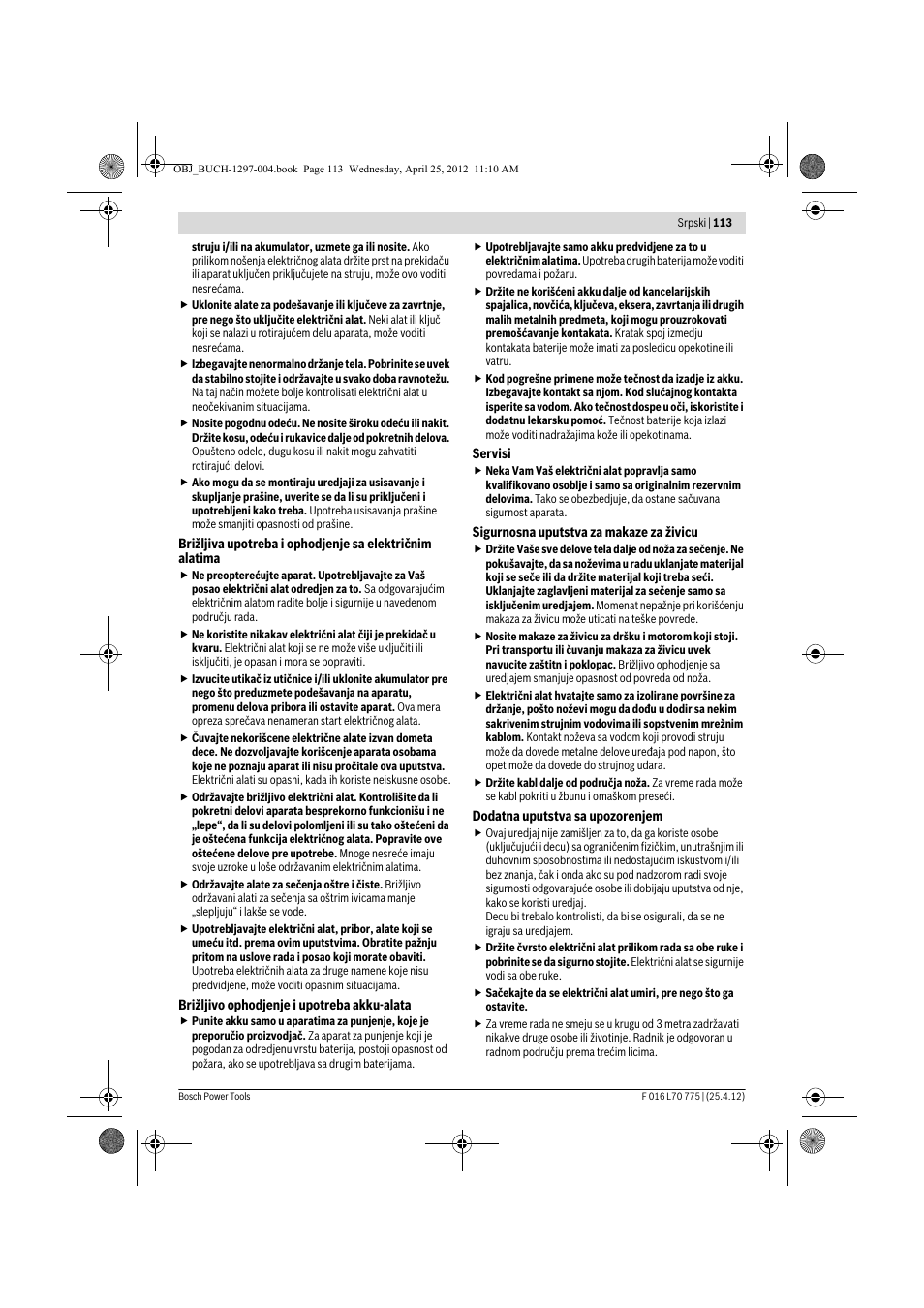 Bosch AHS 45-16 User Manual | Page 113 / 144