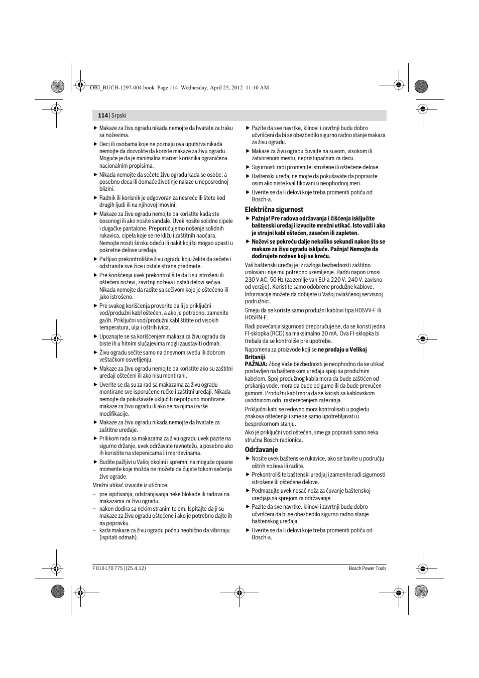Bosch AHS 45-16 User Manual | Page 114 / 144