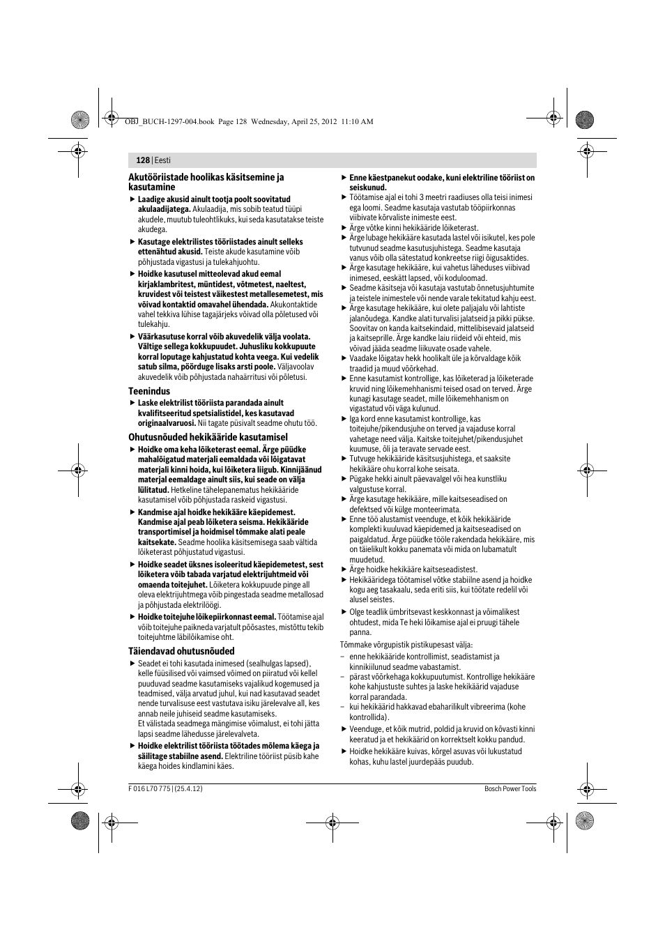Bosch AHS 45-16 User Manual | Page 128 / 144