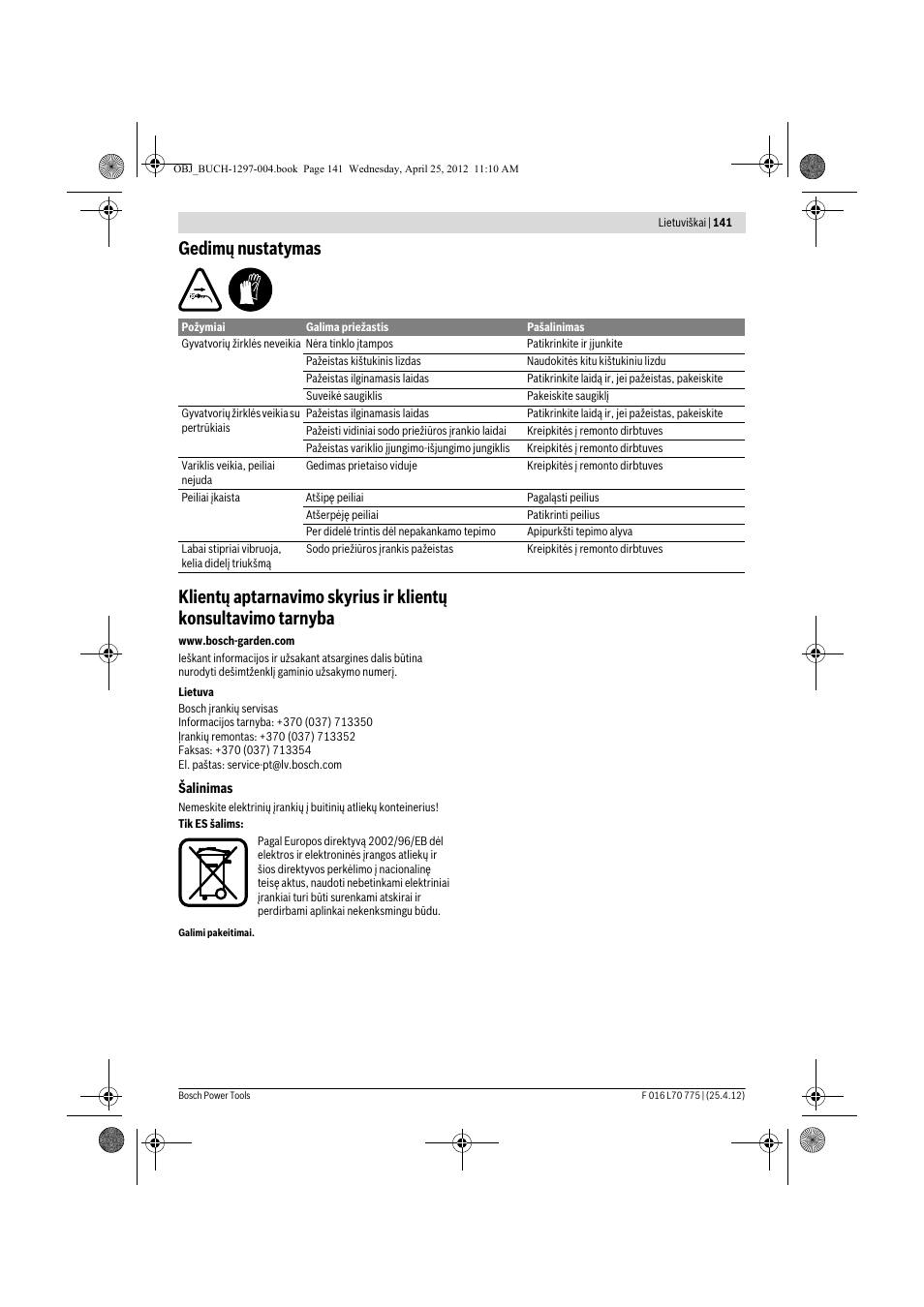 Bosch AHS 45-16 User Manual | Page 141 / 144