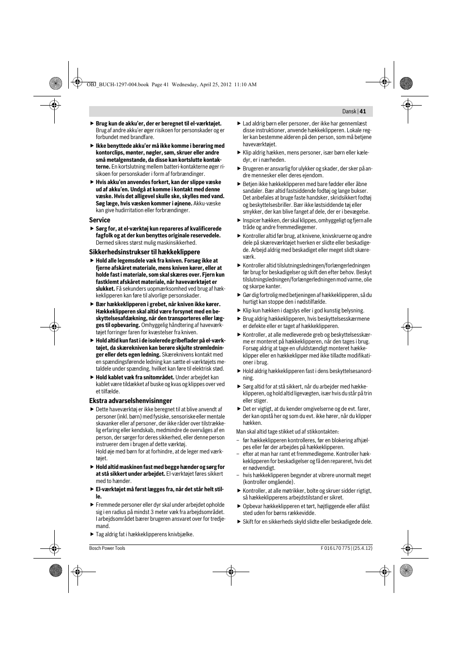 Bosch AHS 45-16 User Manual | Page 41 / 144