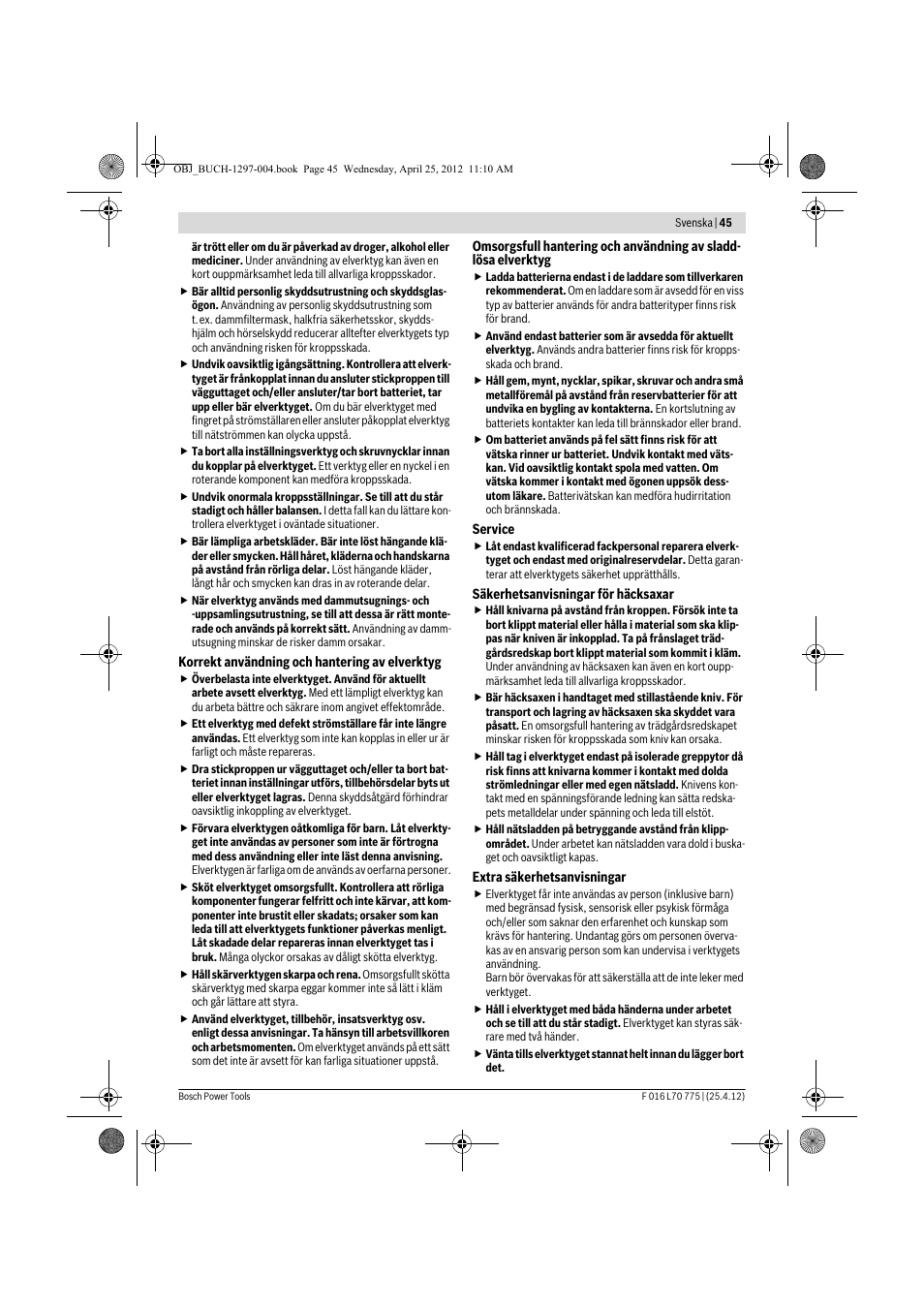 Bosch AHS 45-16 User Manual | Page 45 / 144