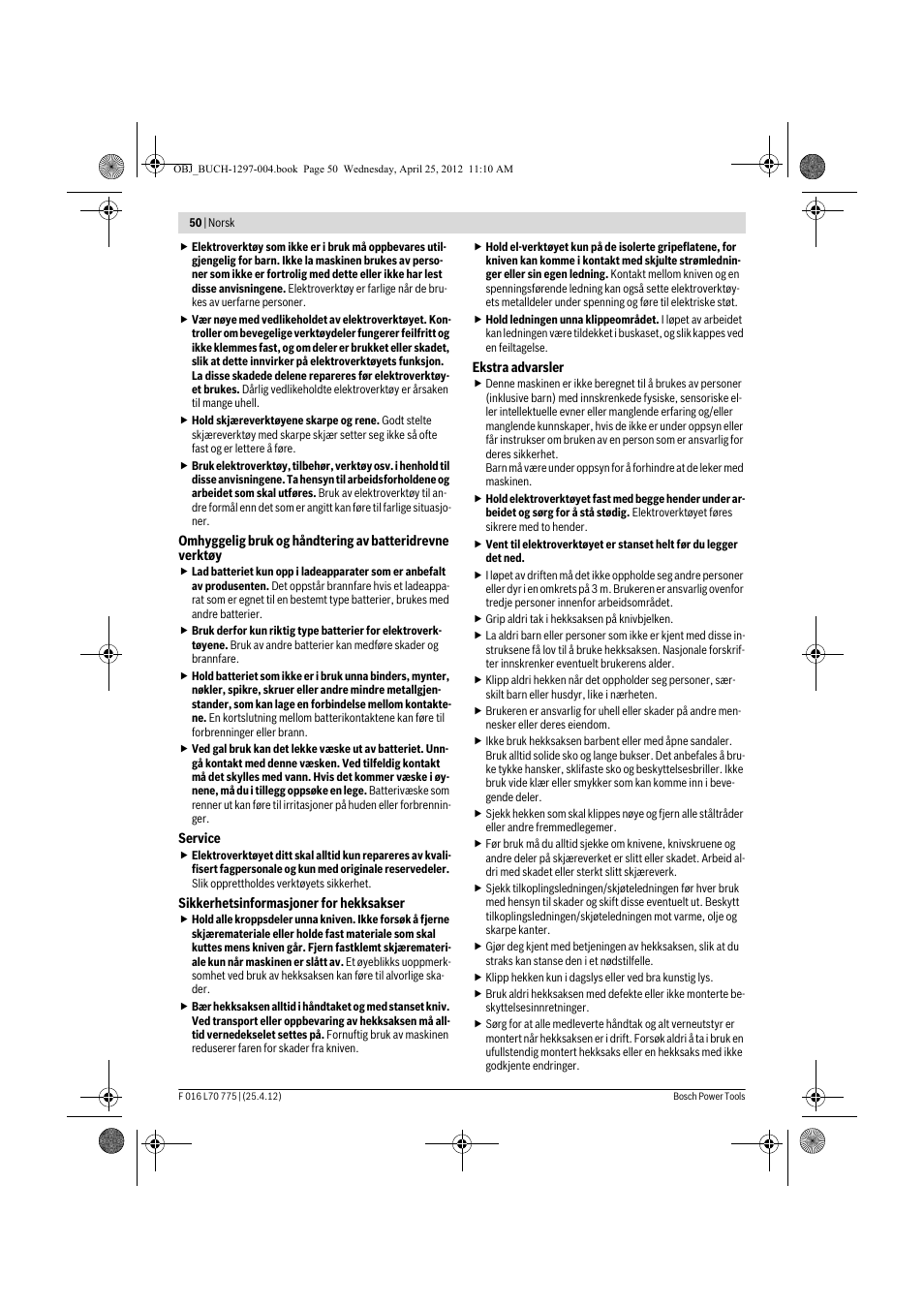 Bosch AHS 45-16 User Manual | Page 50 / 144