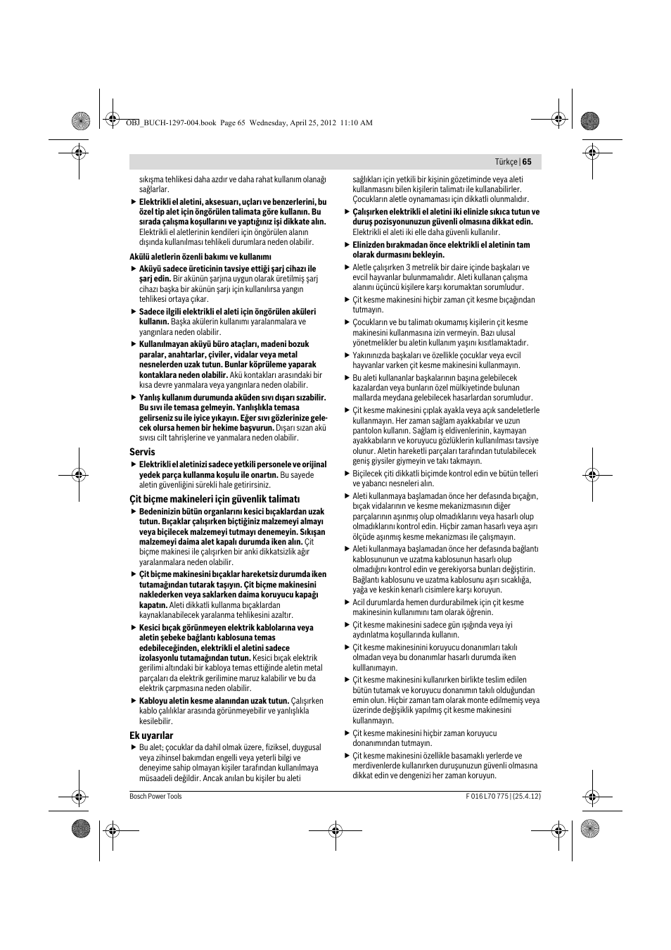 Bosch AHS 45-16 User Manual | Page 65 / 144