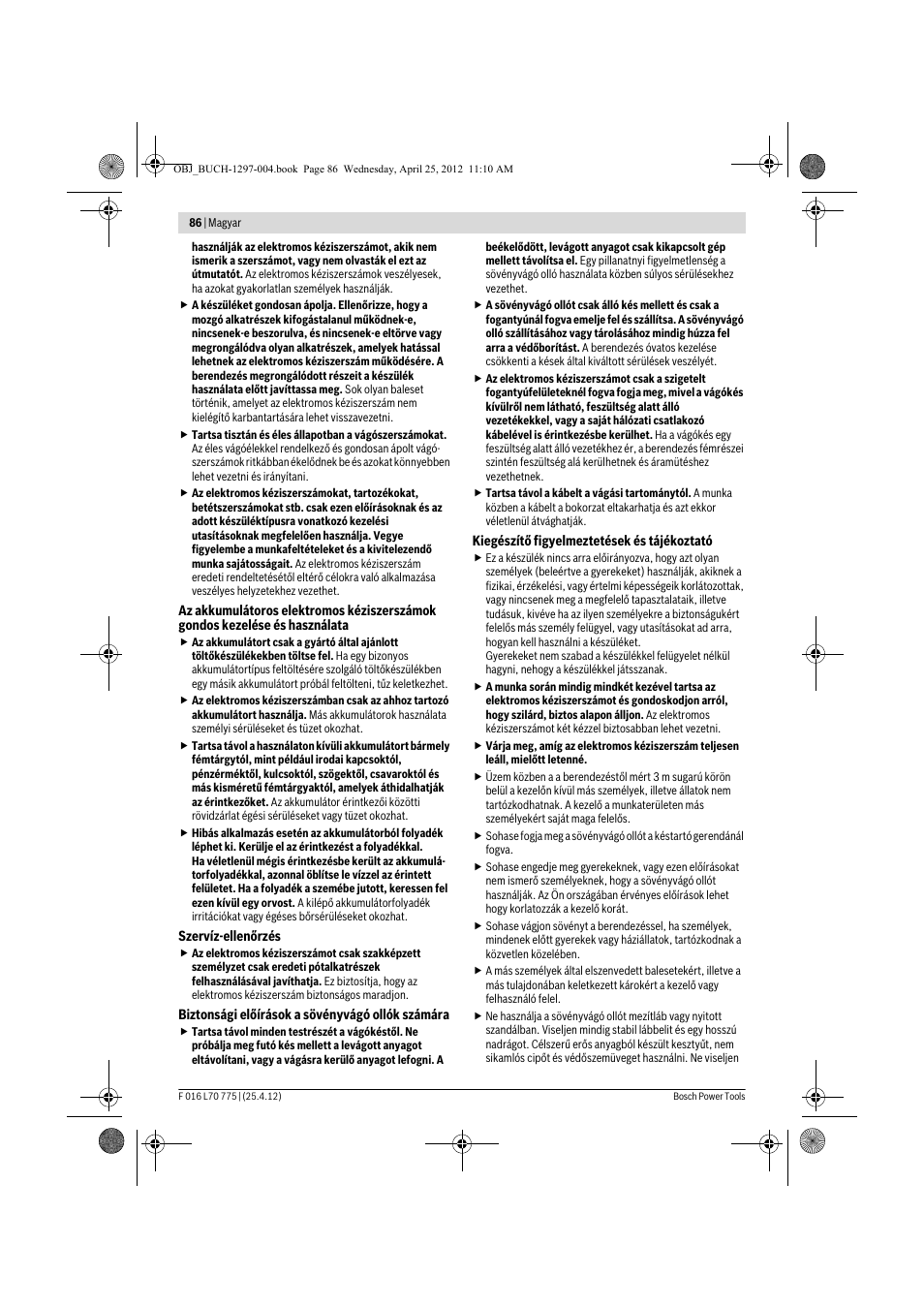 Bosch AHS 45-16 User Manual | Page 86 / 144