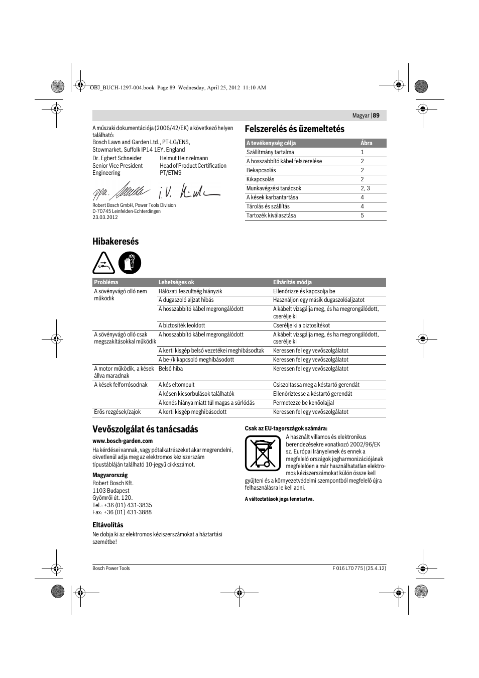 Bosch AHS 45-16 User Manual | Page 89 / 144