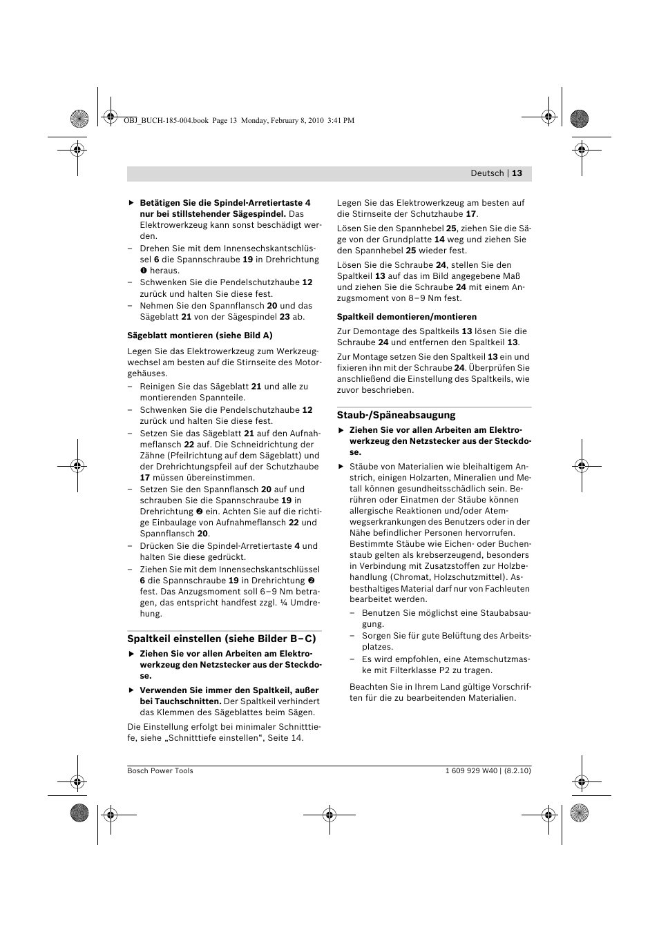 Bosch GKS 160 Professional User Manual | Page 13 / 333