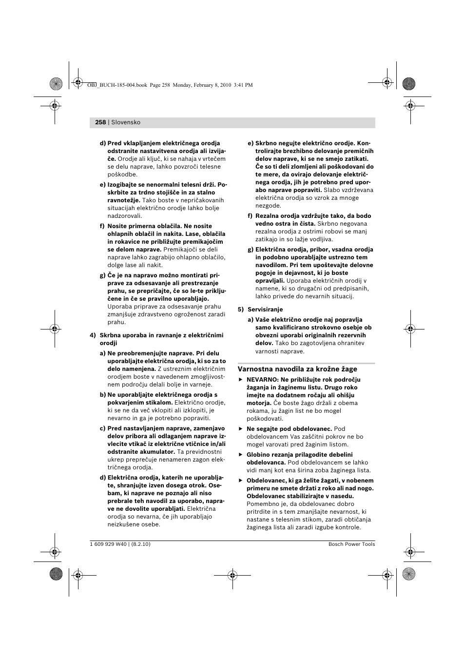 Bosch GKS 160 Professional User Manual | Page 258 / 333