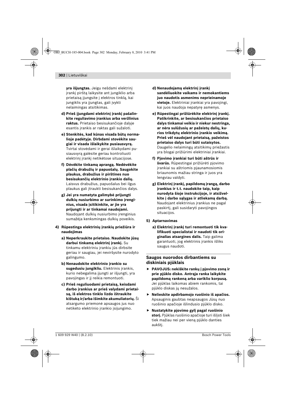 Bosch GKS 160 Professional User Manual | Page 302 / 333