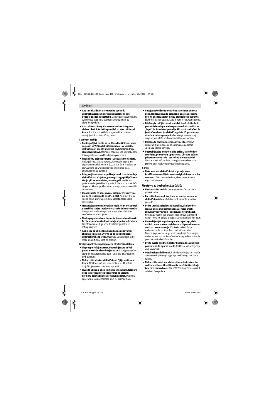 Bosch GSH 5 CE Professional User Manual | Page 100 / 136