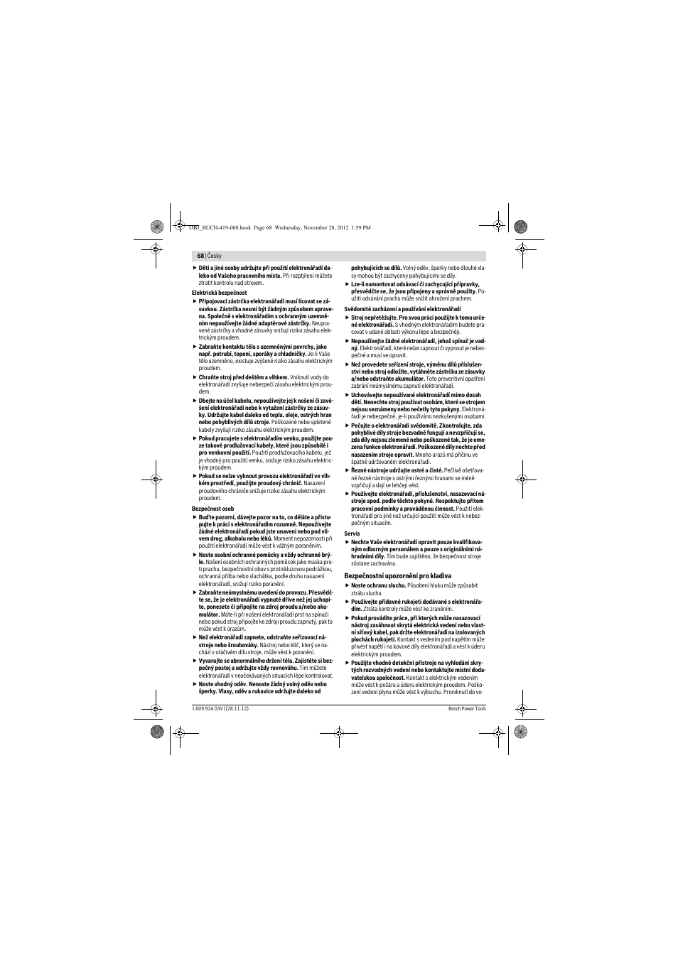 Bosch GSH 5 CE Professional User Manual | Page 68 / 136