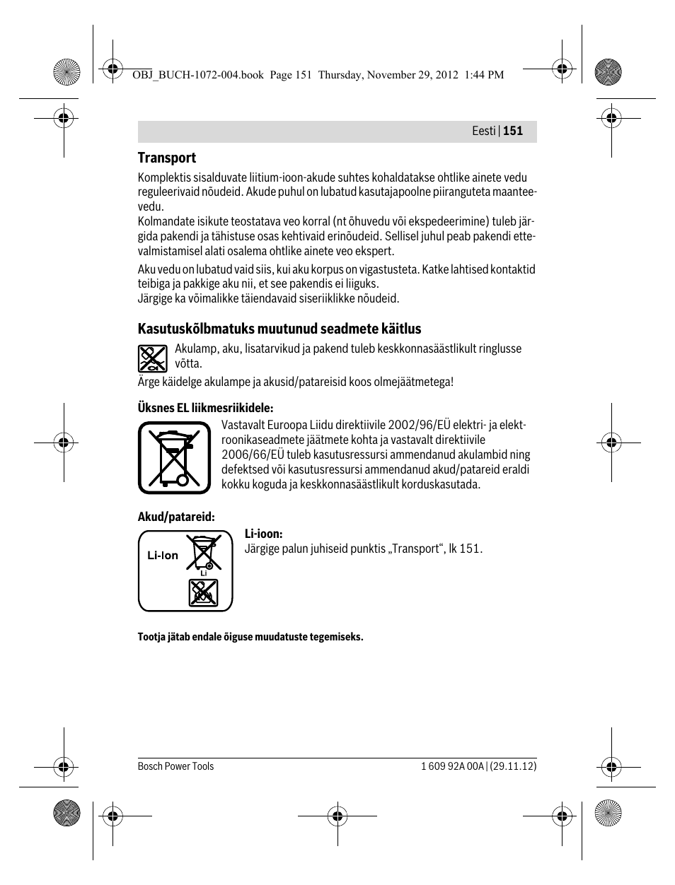 Bosch GLI 10,8 V-LI Professional User Manual | Page 151 / 177