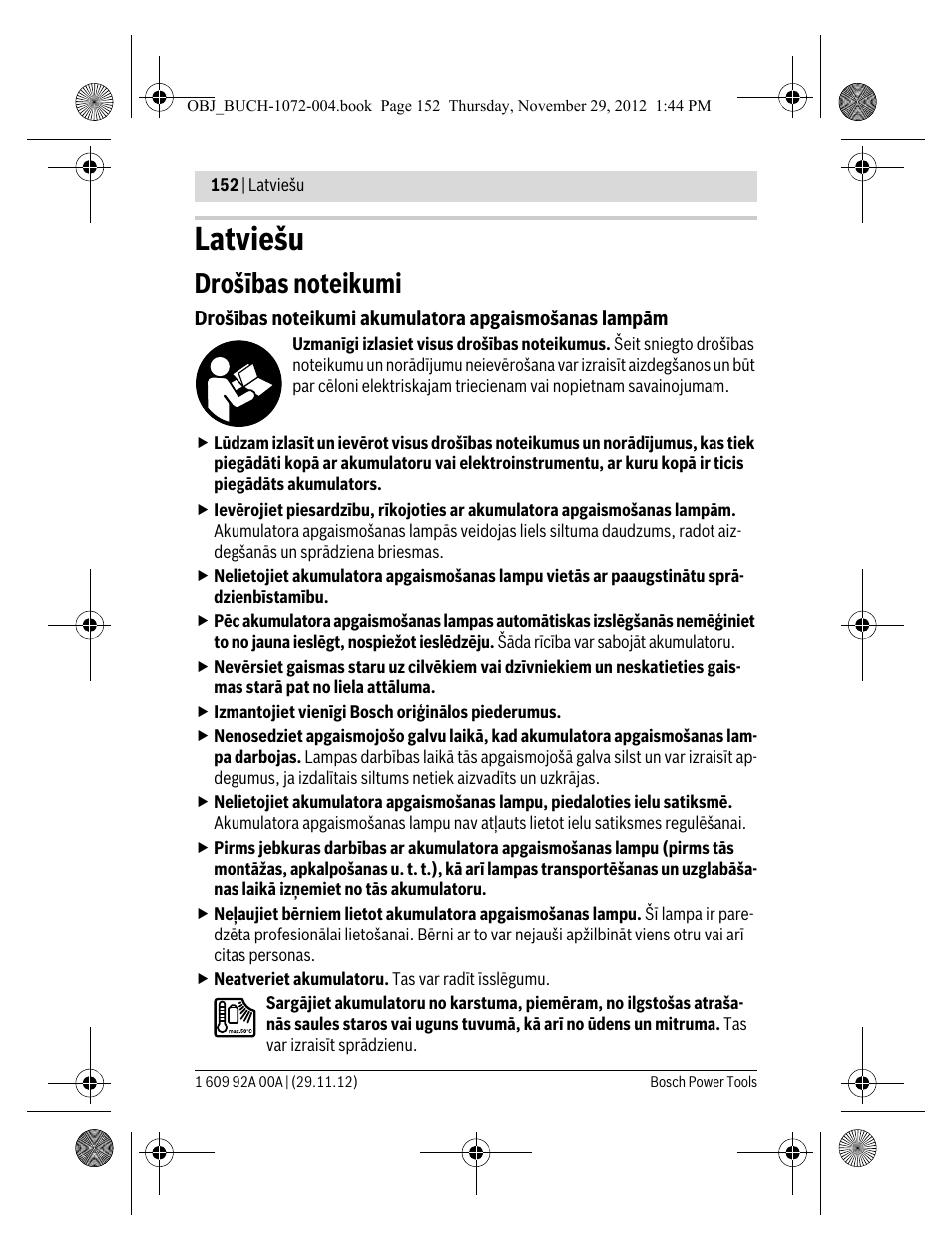 Latviešu | Bosch GLI 10,8 V-LI Professional User Manual | Page 152 / 177
