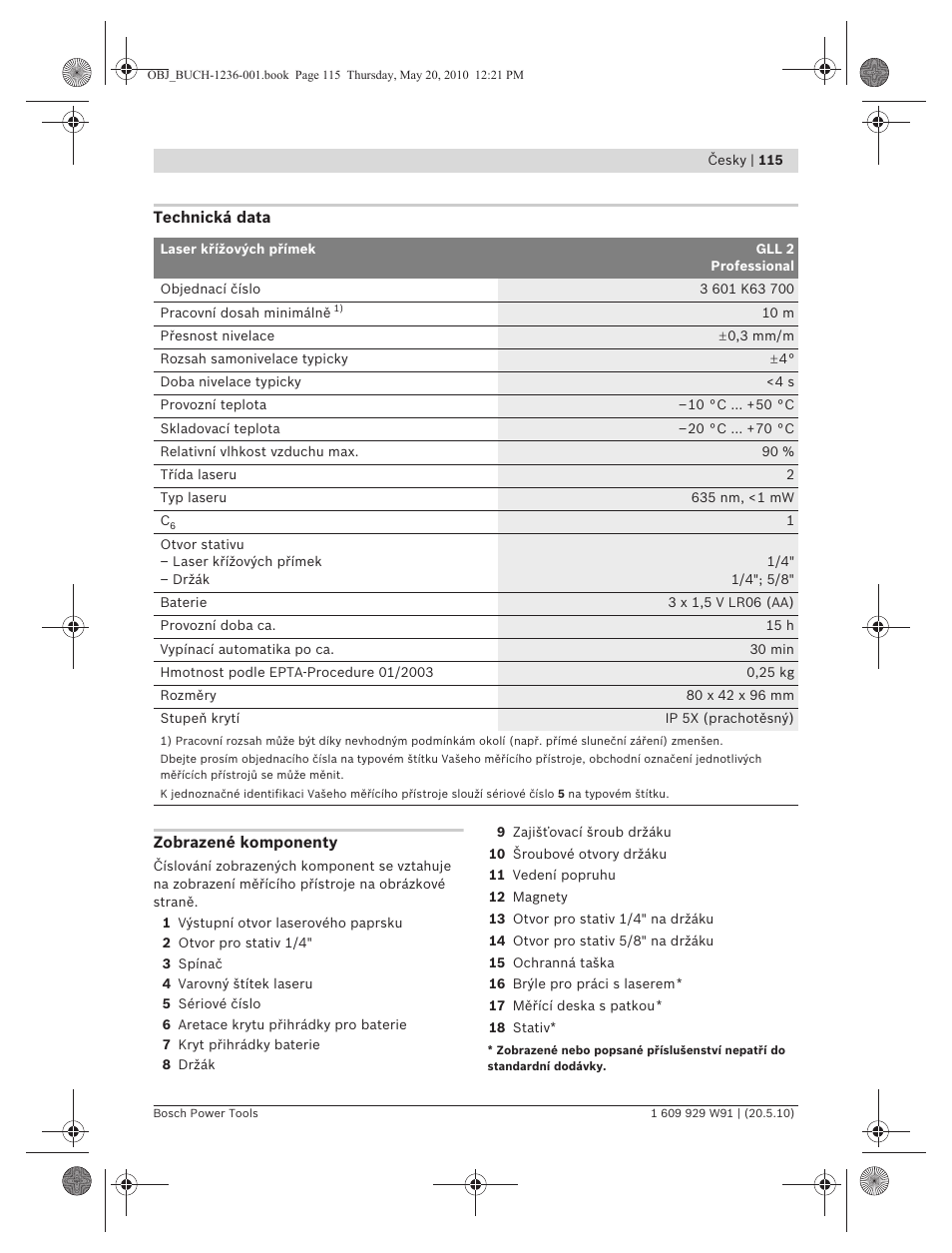 Bosch GLL 2 Professional User Manual | Page 115 / 217