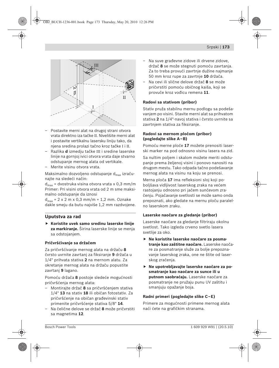 Bosch GLL 2 Professional User Manual | Page 173 / 217