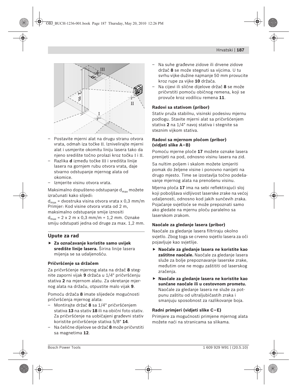 Bosch GLL 2 Professional User Manual | Page 187 / 217