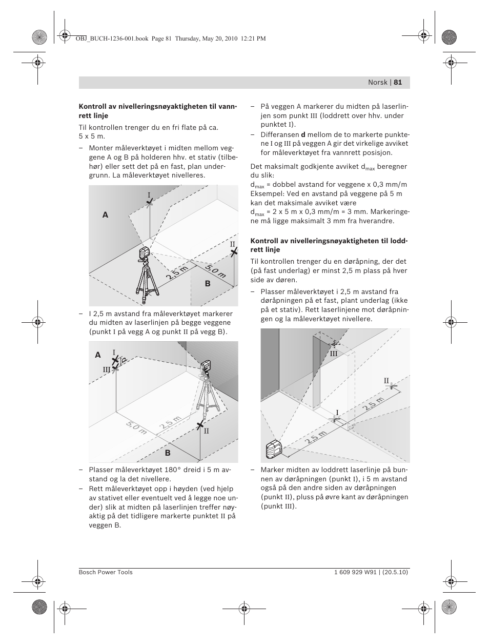Bosch GLL 2 Professional User Manual | Page 81 / 217