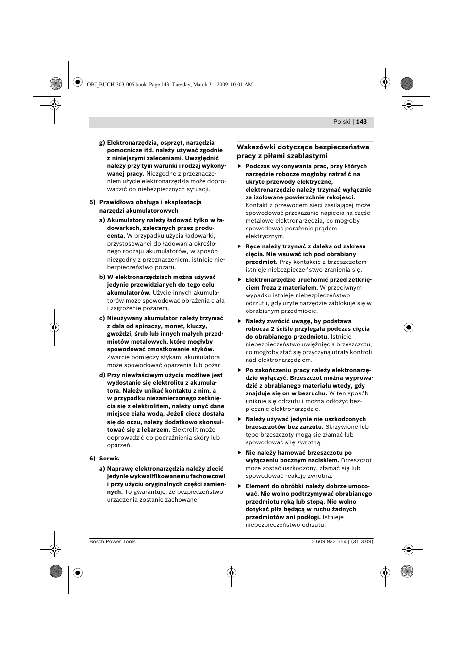 Bosch GSA 36 V-LI Professional User Manual | Page 143 / 289