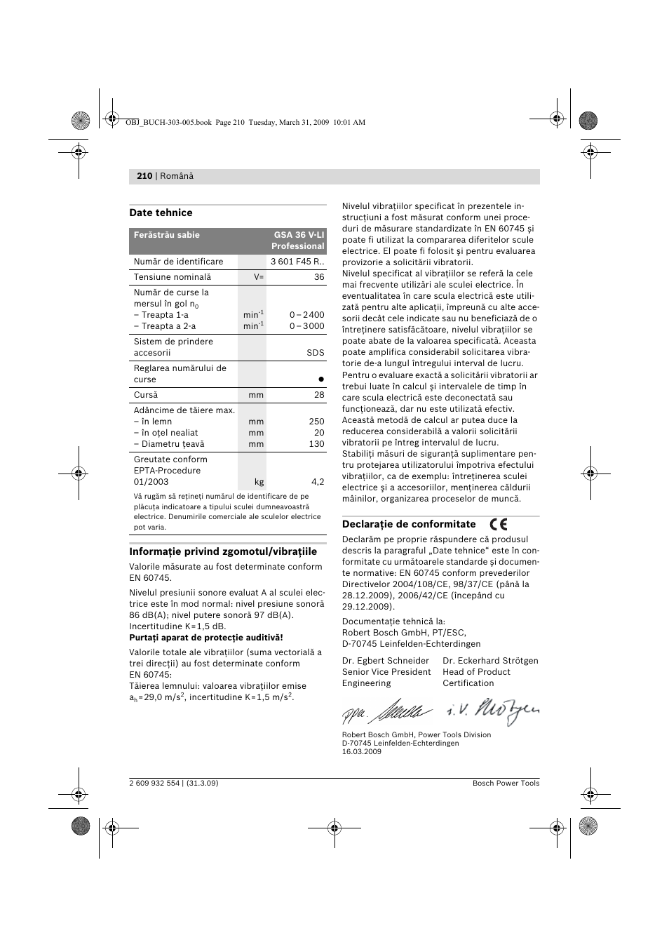 Bosch GSA 36 V-LI Professional User Manual | Page 210 / 289