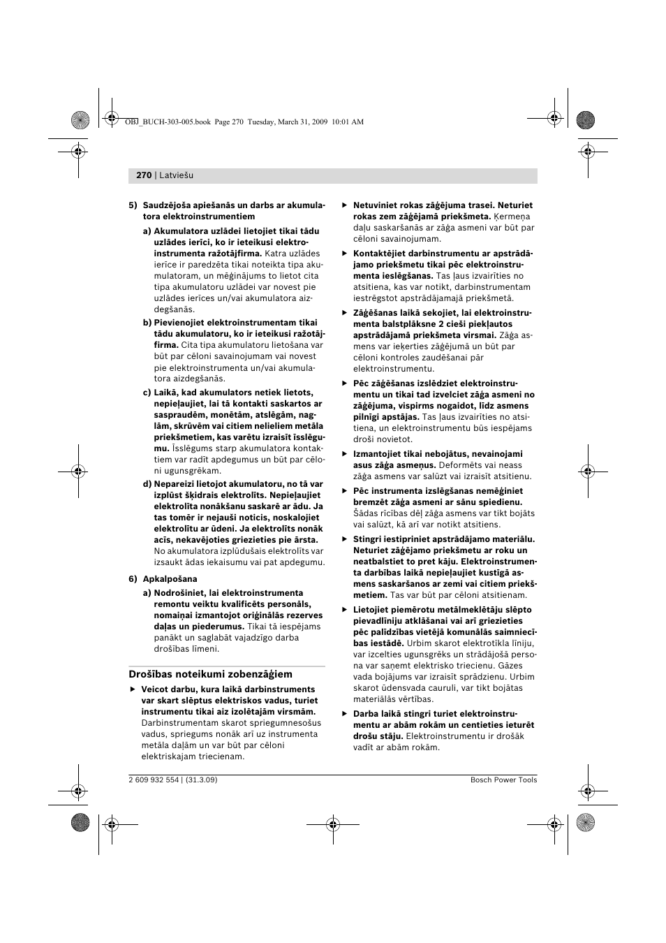 Bosch GSA 36 V-LI Professional User Manual | Page 270 / 289